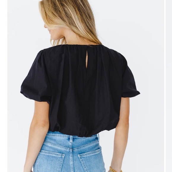 New Bohme Tori Crop with Puff Sleeve - Picture 3 of 6